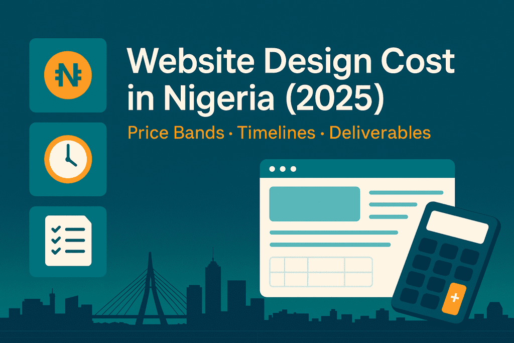 How to budget for your website design in Nigeria (2025): Price Ranges, Timelines, Deliverables featured image