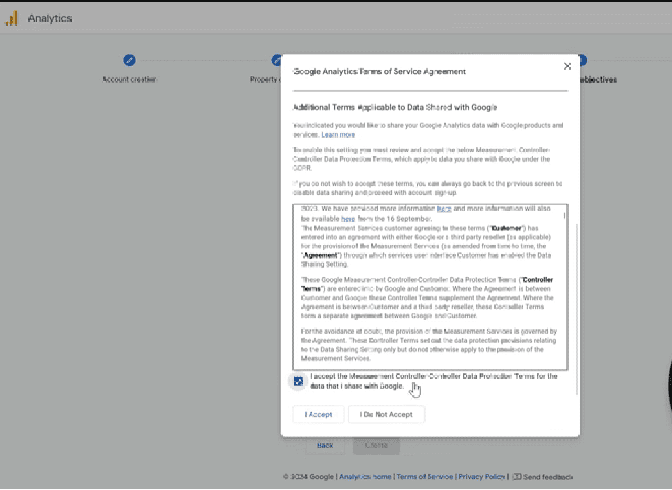 Giving Google Analytics access to a website data