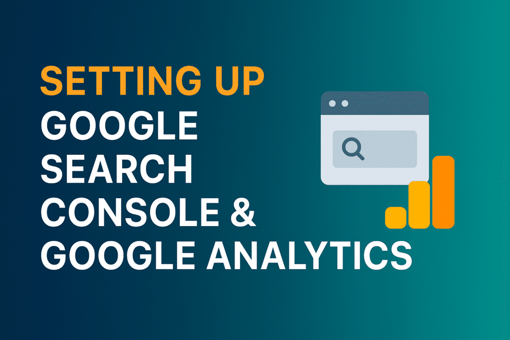 The process of setting up Google search console blog post featured image
